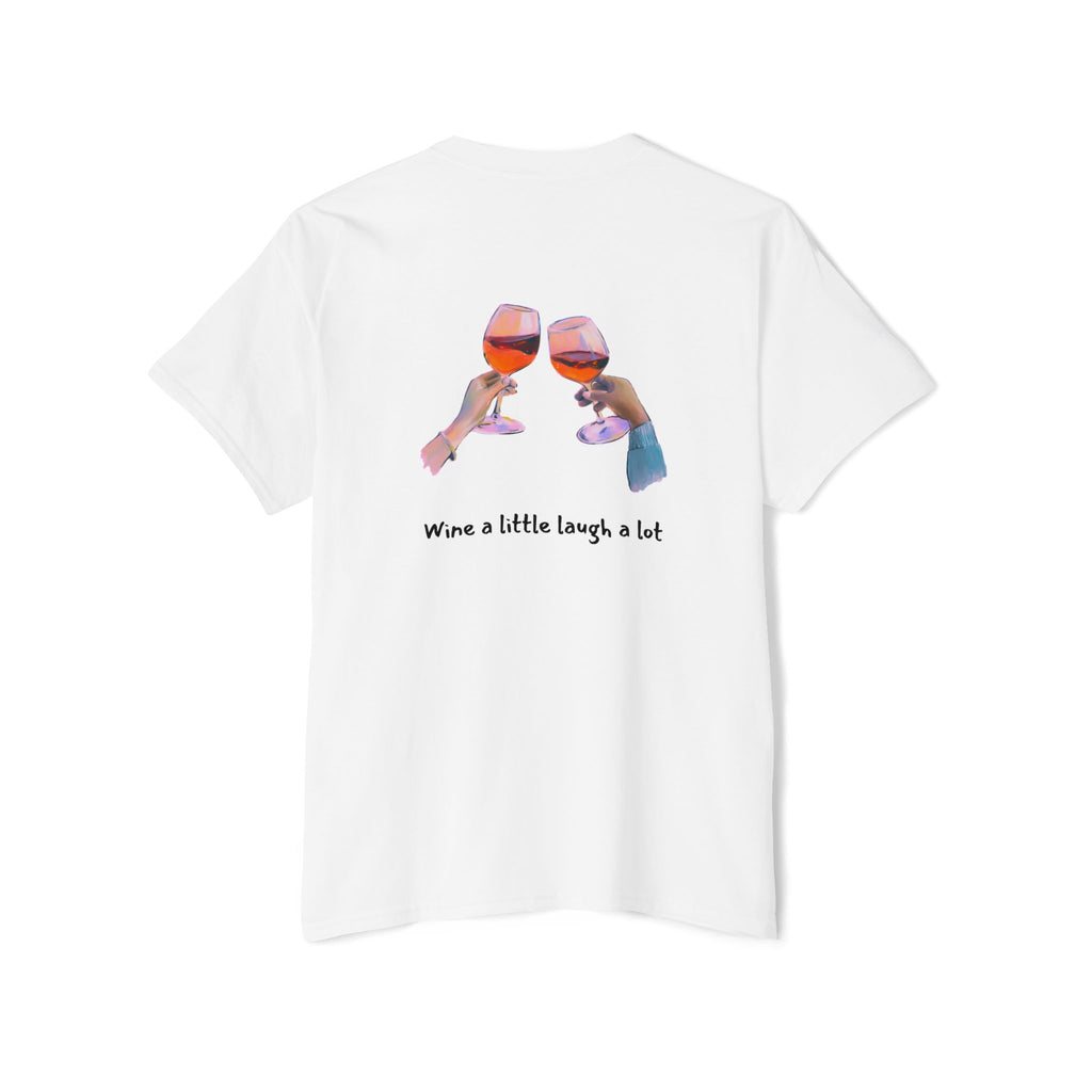 Women’s Pocket Tee — Watercolor Girl Wine Casual Cotton Shirt