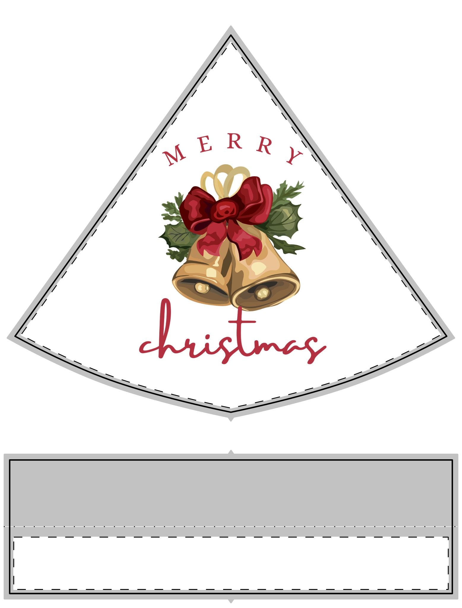 Santa Hat — "Merry Christmas" Bell Holiday Hat