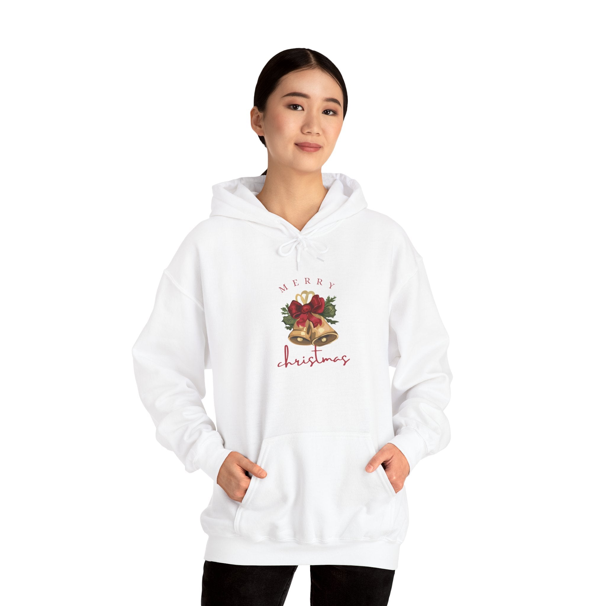 Christmas Bells & Santa Hoodie — Merry Christmas Holiday Sweatshirt