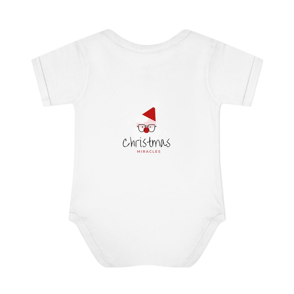 Merry Christmas Bells Santa's Little Helper Infant Bodysuit